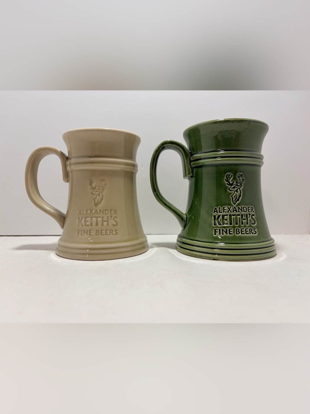Alexander Keiths Fine Beers Ceramic Beer Mugs Steins